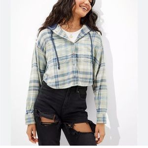 American Eagle hoodie/flannel